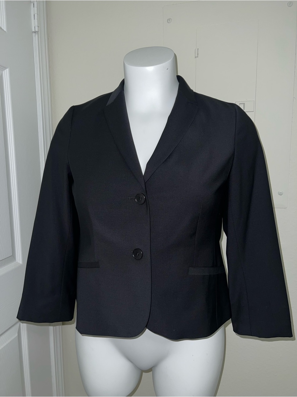 Talbots Black Two-Button Petite Blazer